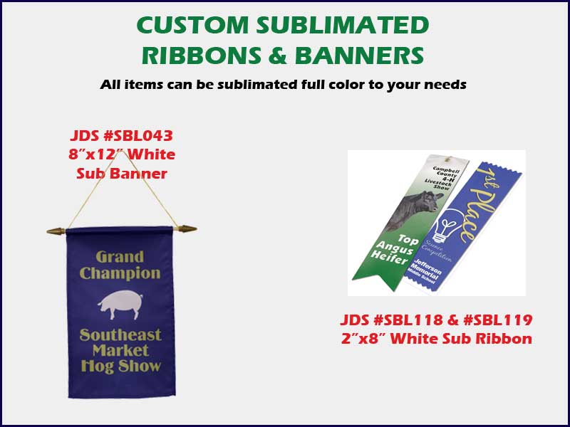 Custom Sublimated Ribbons